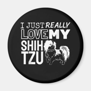 Shih Tzu Älskare I Verkligen My Shih Tzu Magnet