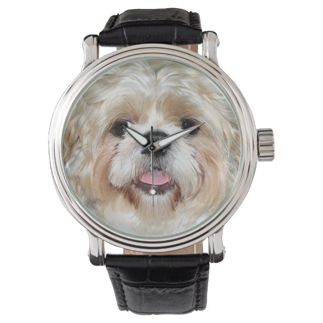 Shih Tzu ansikte Armbandsur (Framsida)