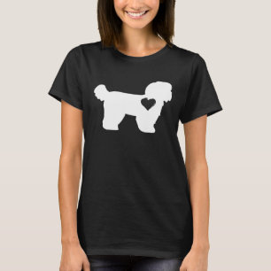 Shih Tzu Apparel Heart Kärlek Shih Tzu Hund T Shirt