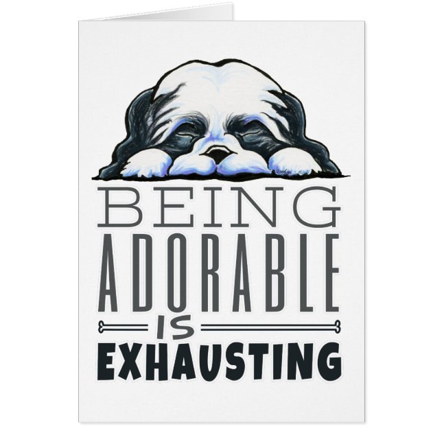 Shih Tzu är beklaglig Hälsningskort (Framsidan)