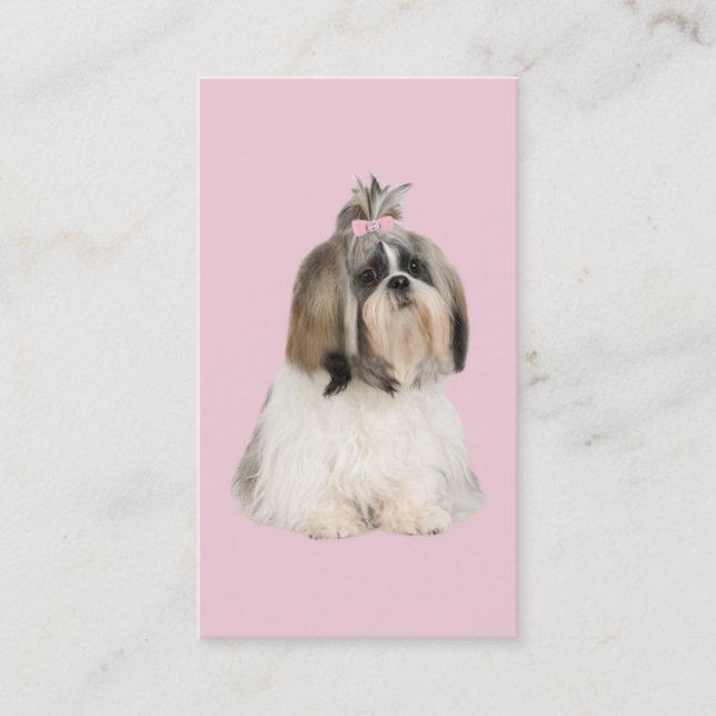 Shih Tzu avelsdjurvisitkort Visitkort (Framsida)
