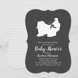 Shih Tzu Baby Shower Gender Neutral Inbjudningar