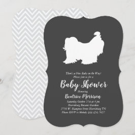 Shih Tzu Baby Shower Gender Neutral Inbjudningar