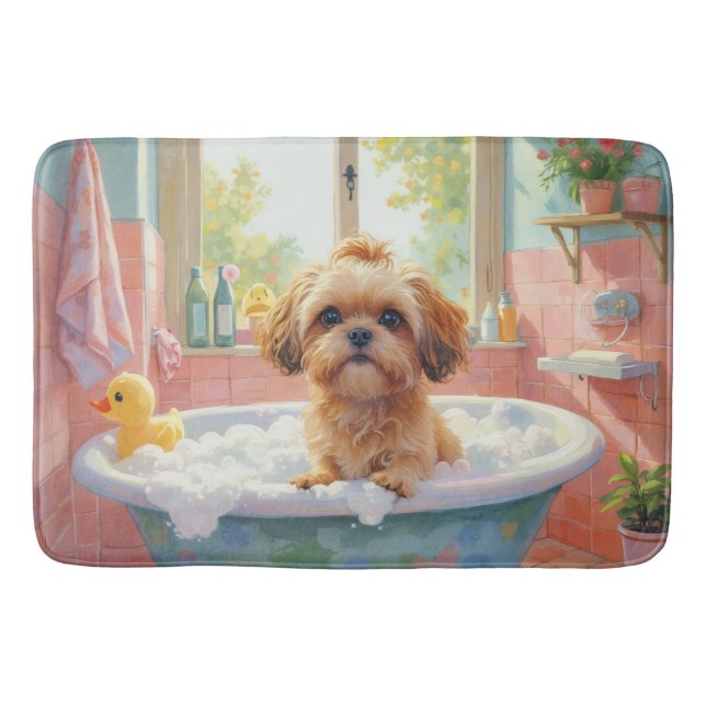 Shih Tzu badtid Söt badrumsdekor Badrumsmatta (Framsidan)