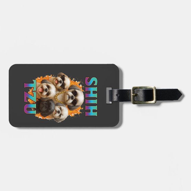Shih Tzu  Bagagebricka (Horisontell Framsida)
