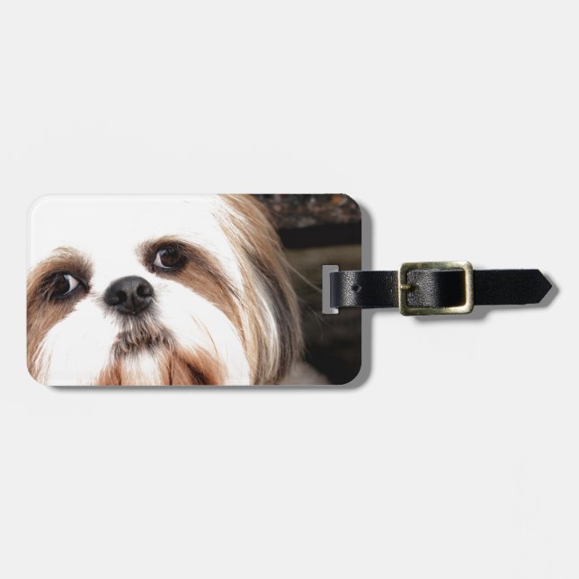Shih Tzu Bagagebricka (Horisontell Framsida)