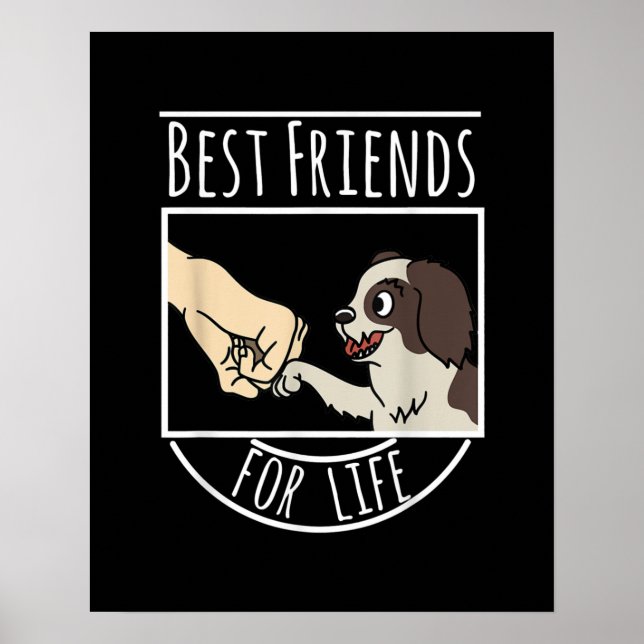 Shih Tzu Best Friends Life Rolig hund Poster (Framsidan)