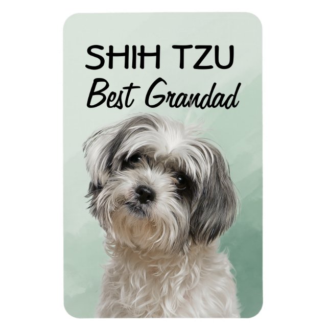 Shih Tzu Best Grandad Magnet (Vertikal)