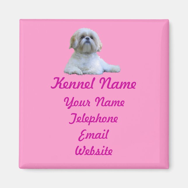 Shih Tzu Breeder Magnet (Framsidan)