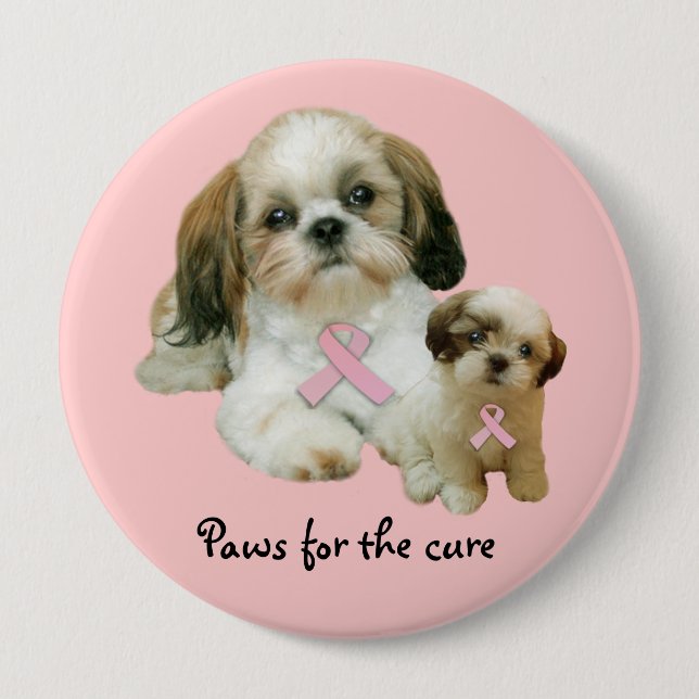 Shih Tzu bröstcancer knäppas Knapp (Framsida)