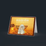 Shih Tzu Chanukah Card Menorah Helgkort<br><div class="desc">Att minnas familj och vänner under Chanukah-säsongen är ett underbart sätt att få behålla i kontakt med de människor du kärlek och bryr dig om. Jag skapat dessa hund Chanukah-kort med kärlek och omsorg, och jag är säker på att alla som kärlek hundar är glada över att få dem. Du...</div>