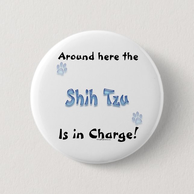 Shih Tzu Charge - knapp (Framsida)
