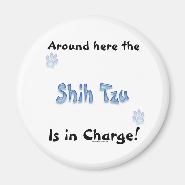 Shih Tzu Charge - Magnet (Framsidan)