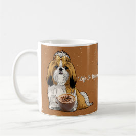 Shih Tzu Chocolate Mug – Cute Dog & Hot Cocoa  Kaffemugg