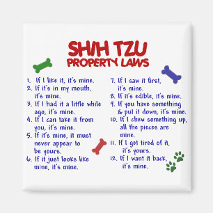 SHIH TZU egendomlagar 2 Magnet