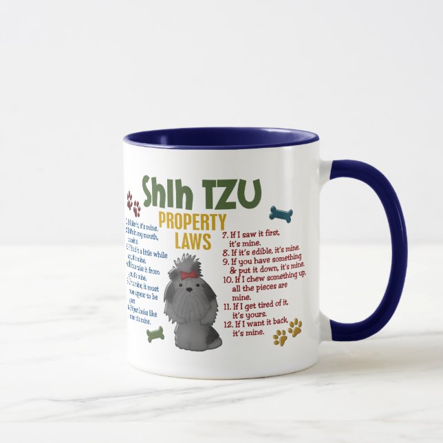 Shih Tzu egendomlagar 4 Mugg (Höger)