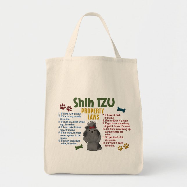 Shih Tzu egendomlagar 4 Tygkasse (Framsidan)