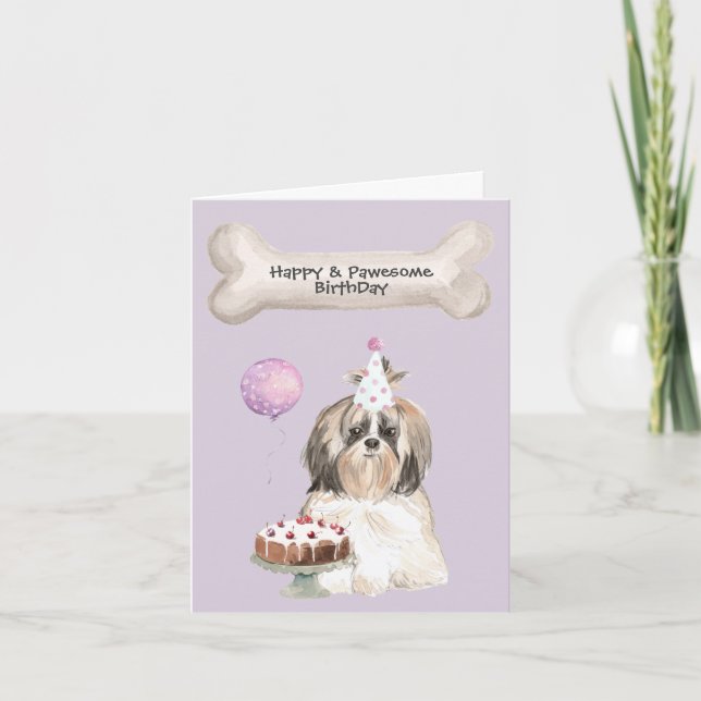 Shih Tzu-fest Helgkort (Framsida)