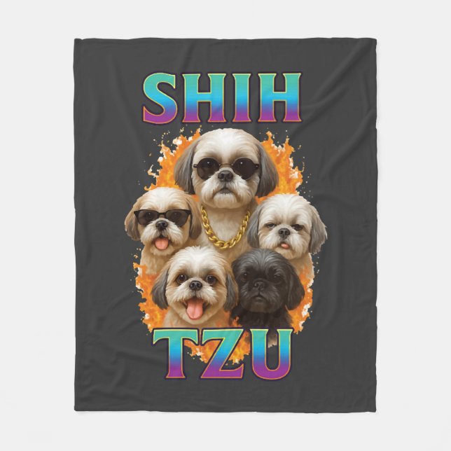 Shih Tzu  Fleecefilt (Framsidan)
