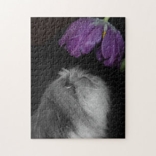 Shih Tzu & Flower Photo Puzzle med Gift Box Pussel