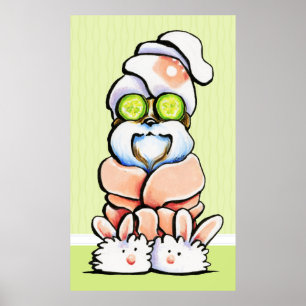 Shih Tzu för Spa för hundGroomerhusdjur gurka Poster