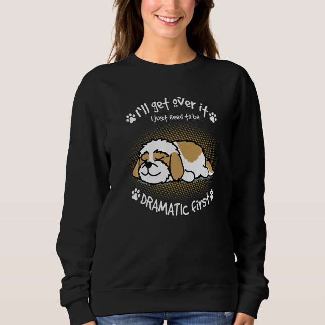 Shih Tzu Funny Design for Dog Lovers & Dog Owners  T Shirt (Framsida)