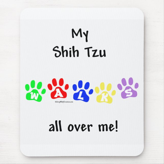 Shih Tzu går över dig Musmatta (Framsidan)