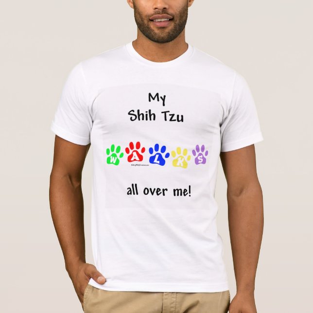 Shih Tzu går över dig Tee (Framsida)