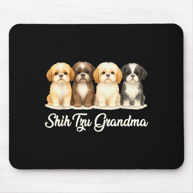 Shih Tzu Grandma Cute Dog Lover Gift Funny Women P Musmatta (Framsidan)
