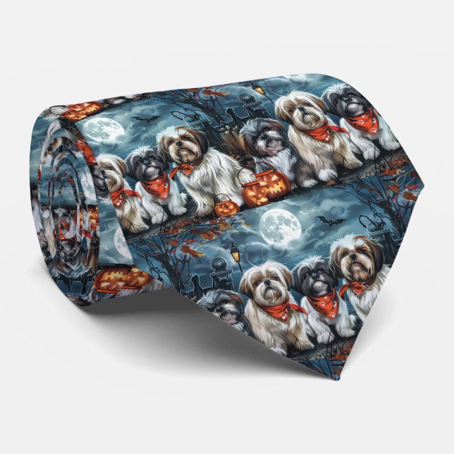 Shih Tzu Halloween Kuslig Slips (Rullad)