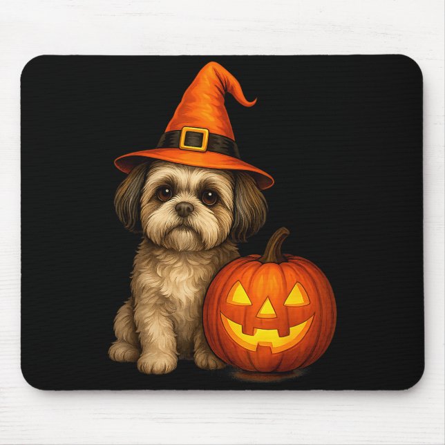Shih Tzu Halloween Pumpkin Dog Costume Family Matc Musmatta (Framsidan)