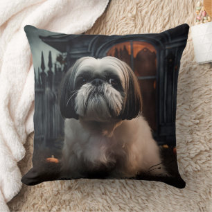 Shih Tzu Halloween Scary Kudde