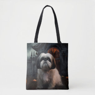 Shih Tzu Halloween Scary Tygkasse