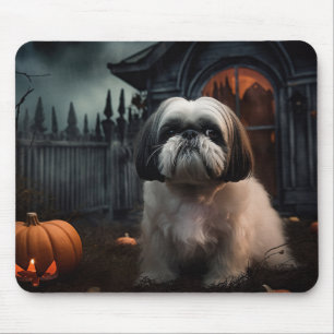 Shih Tzu Halloween Skräckinjagande Musmatta