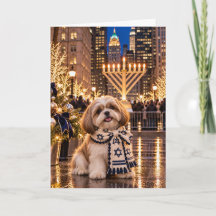 Shih Tzu Hanukkah New York City-kort