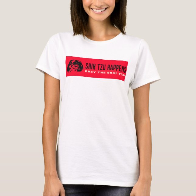 shih_tzu_happens t-shirt (Framsida)