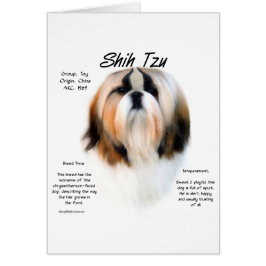 Shih Tzu-historikdesign Hälsningskort