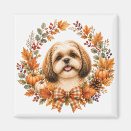 Shih Tzu Höstkrans Magnet