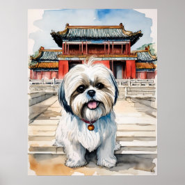 Shih Tzu - Hund Art Print Poster