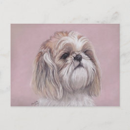 Shih tzu Hund Art-vykort Vykort