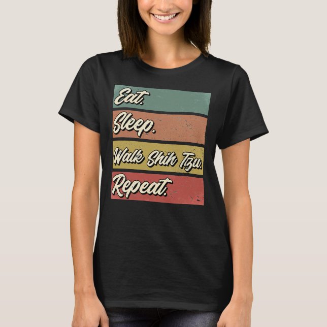 Shih Tzu Hund aveln Owner T Shirt (Framsida)