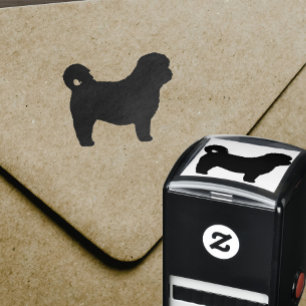 Shih Tzu Hund aveln Silhouette Självfärgande Stämpel