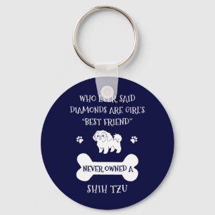 Shih Tzu-Hund bästa vän Nyckelring