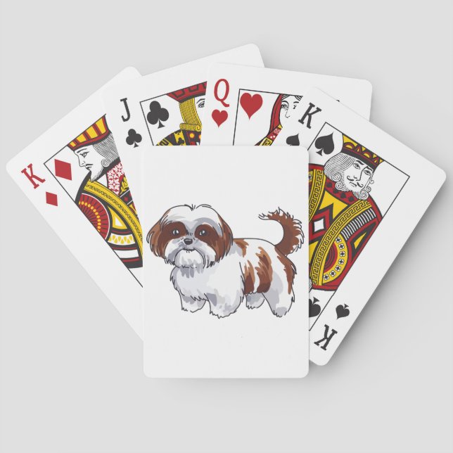 Shih Tzu Hund Casinokort (Baksidan)