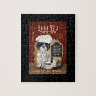 Shih Tzu Hund Coffee Pussel