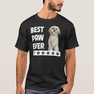 Shih Tzu Hund Fars dag Best Tass någonsin Doggy D T Shirt