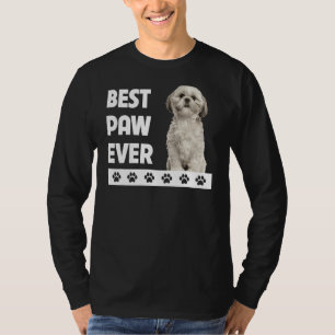 Shih Tzu Hund Fars dag Best Tass någonsin Doggy D T Shirt
