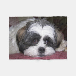 Shih Tzu hund Fleecefilt