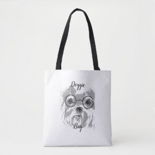 Shih Tzu Hund Glasses Tygkasse