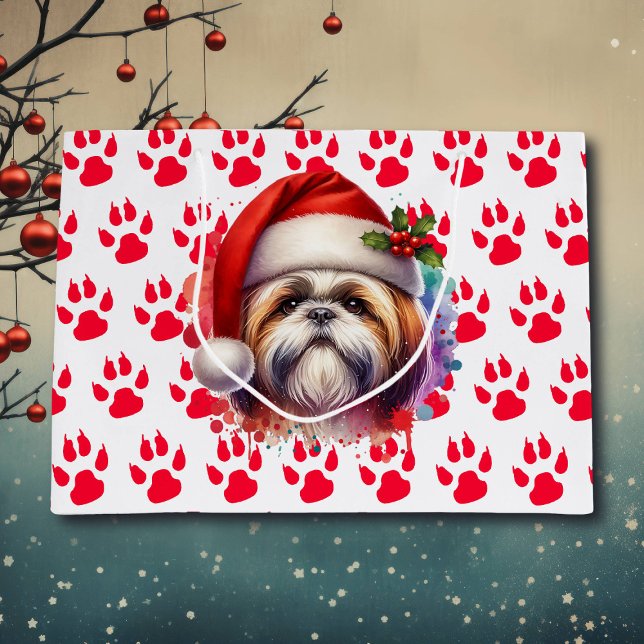 Shih Tzu Hund i jultomten (Skapare uppladdad)